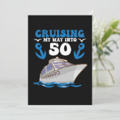 Invitation Faire une croisière pour mes 50 ans (Debout devant)