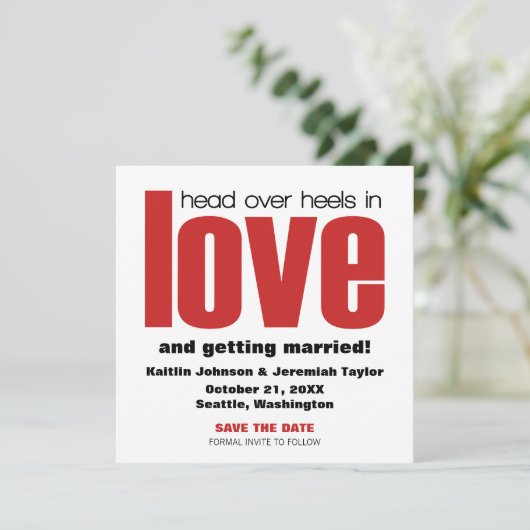 Invitation Faire une demande d'enregistrement tête en bas, In (Debout devant)