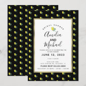 Invitation Faire une douche de mariée simple au citron à l'aq (Devant / Derrière)