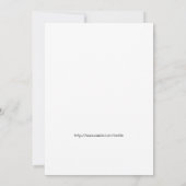 Invitation Faire une fête (Dos)