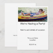 Invitation Faire une fête (Devant / Derrière)