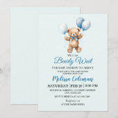 Invitation Faire une fête de douche de bébé avec l'invitation (Devant / Derrière)