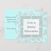 Invitation Faire votre choix de couleur annonce bébé avec bor (Devant / Derrière)