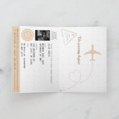 Invitation Faire voyager la future maman avec un thème bébé c (Intérieur)