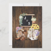 Invitation Faire Western Ils sont frais sur le marché (Dos)