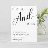 Invitation Fairepar de mariage écriture And (Debout devant)