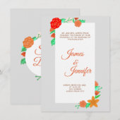 Invitation fairepartdemariage #papeteriedemariage (Devant / Derrière)
