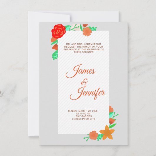Invitation fairepartdemariage #papeteriedemariage (Devant)