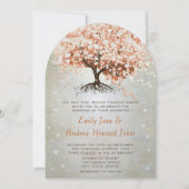 Invitation Faireparts de mariage Arbre à feuilles en forme de (Devant)