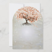 Invitation Faireparts de mariage Arbre à feuilles en forme de (Dos)