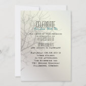 Invitation Faireparts de mariage Arbres Oiseaux d'amour Moder (Devant)