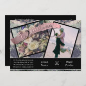 Invitation Faireparts de mariage Photos&Steampunk (Devant / Derrière)