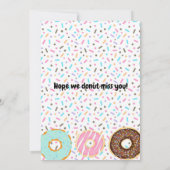 Invitation Faireparts Donuts, Faireparts Donut Rose Gold Past (Dos)
