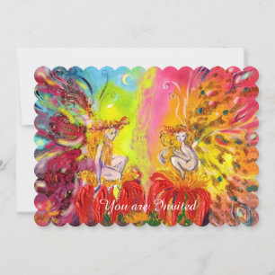 Invitation FAIRES DU JOUR, Étincelles Bleues Magiques