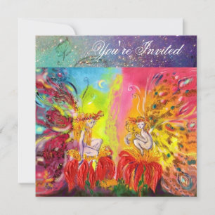 Invitation FAIRES DU JOUR, Étincelles magiques en or