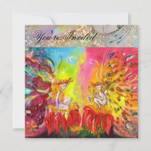 Invitation FAIRES DU JOUR, Étincelles magiques en or