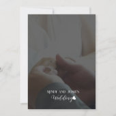 Invitation Fairey Script cœur deux photo  (Devant)