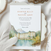 Invitation Fairmont Chateau Lake Louise Mariage du Canada