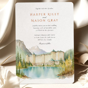 Invitation Fairmont Chateau Lake Louise Mariage du Canada
