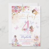 Invitation Fairy Birday (Devant)
