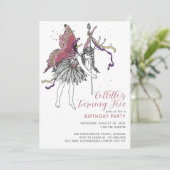 Invitation Fairy Birday Party (Debout devant)