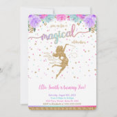Invitation Fairy Birthday (Devant)