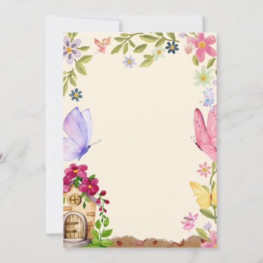 Invitation Fairy Birthday (Dos)