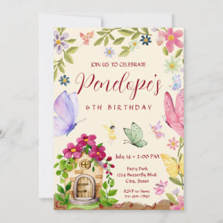Invitation Fairy Birthday