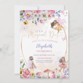 Invitation Fairy Birthday (Devant)