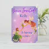 Invitation Fairy Birthday (Debout devant)
