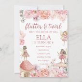 Invitation Fairy Birthday (Devant)