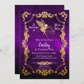 Invitation Fairy Birthday (Devant / Derrière)