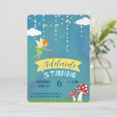 Invitation Fairy Birthday Party (Debout devant)