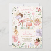 Invitation Fairy Birthday Whimsical Princess Fairy Birthday (Devant)