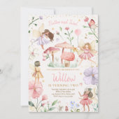 Invitation Fairy Birthday Whimsical Princess Fairy Birthday (Devant)