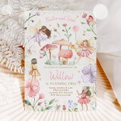 Invitation Fairy Birthday Whimsical Princess Fairy Birthday
