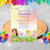 Invitation Fairy Birthday Whimsical Princess Girl