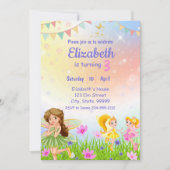 Invitation Fairy Birthday Whimsical Princess Girl (Devant)