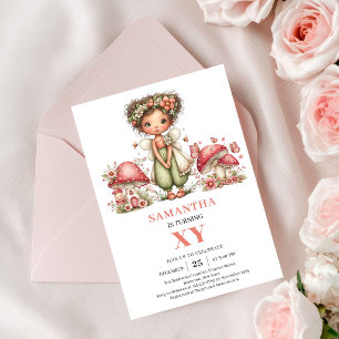 Invitation Fairy Blissful 2e Anniversaire Blush Floral Invita