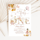 Invitation Fairy Butterfly Magique Fleur sauvage 1er annivers
