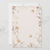 Invitation Fairy Champagne Cottage Boho Aquarelle Anniversair (Dos)