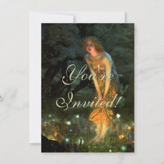 Invitation Fairy Circle Fairies Midsummer Eve (Devant)