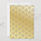 Invitation Fairy conte Emerald Green et Gold Royal Mariage (Dos)