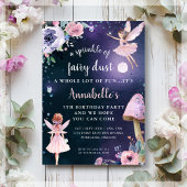 Invitation Fairy Dust Magique Enchanted fête d'anniversaire