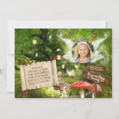 Invitation Fairy Enchanted Forest Party (Devant)