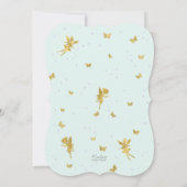 Invitation Fairy Enchanted Party, Jardin Flower fille anniver (Dos)