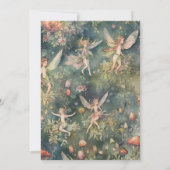 Invitation Fairy First 1er anniversaire Enchanted Forest (Dos)