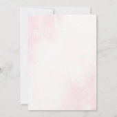 Invitation Fairy First Birday Forest Aquarelle Champagne (Dos)