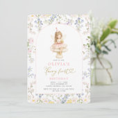 Invitation Fairy First Birthday (Debout devant)