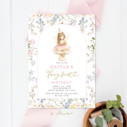 Invitation Fairy First Birthday